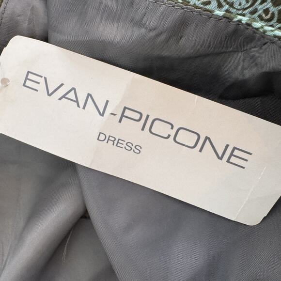 Vintage Y2K Evan Picone Asymmetric Floral Maxi Dress Fairy Ethereal 12 - Picture 9 of 10